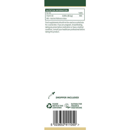 Natures Aid Vitamin D3 2500iu Liquid (62.5ug) 50ml