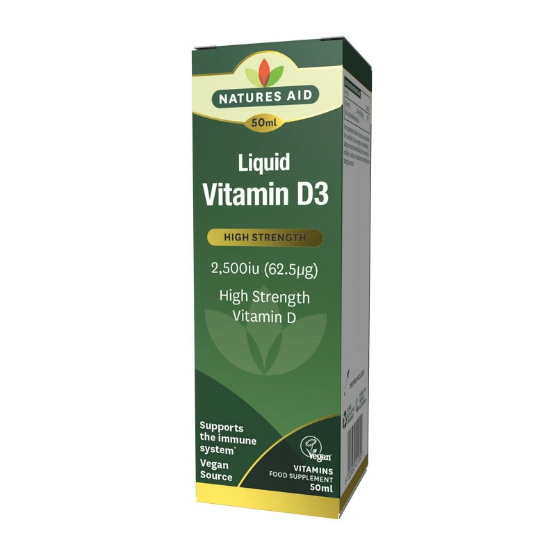 Natures Aid Vitamin D3 2500iu Liquid (62.5ug) 50ml