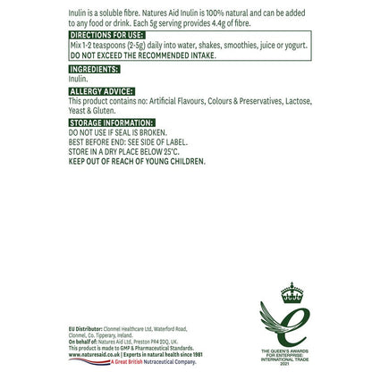 Natures Aid Inulin Powder 250g
