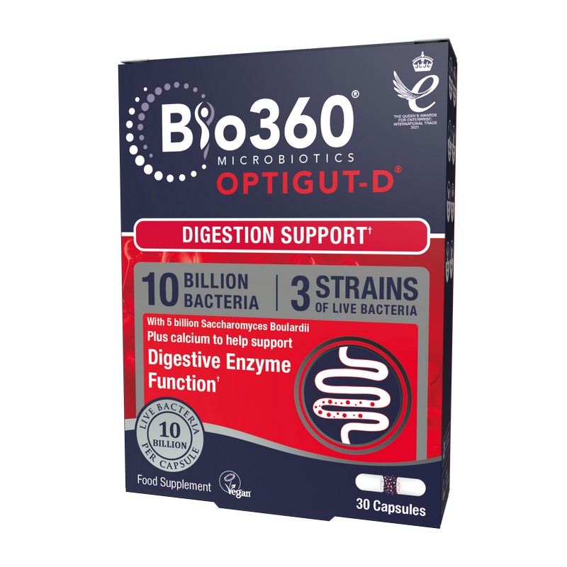 Natures Aid OptiGUT-D (10 Billion Bacteria) 30 Capsules
