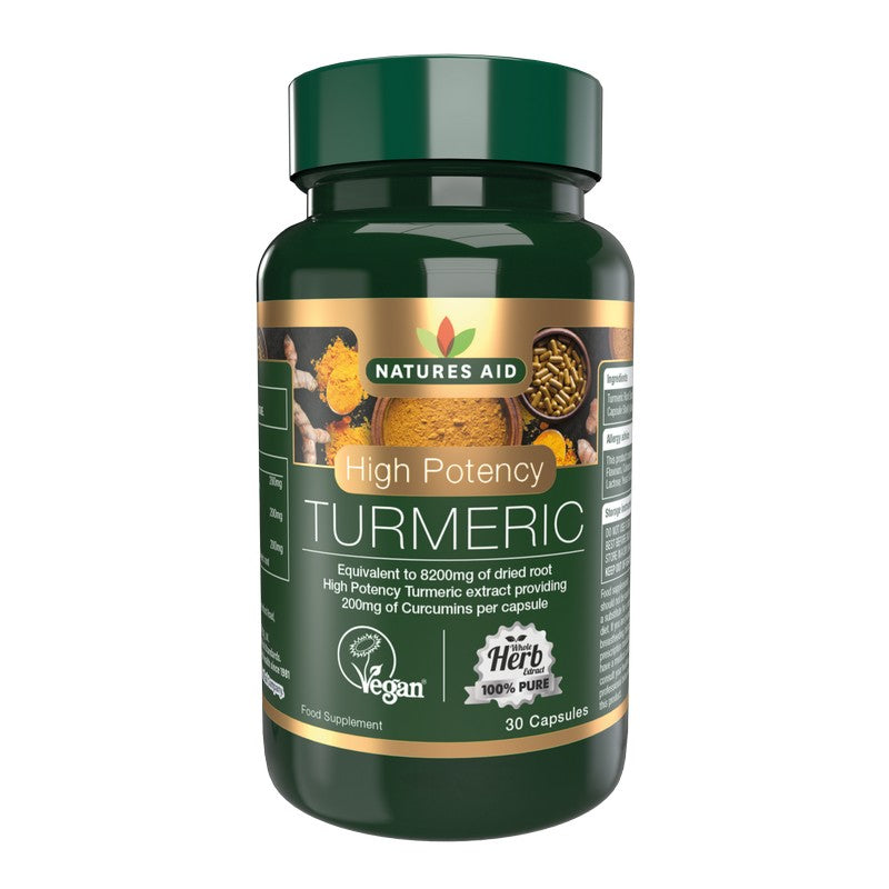 Natures Aid Turmeric 8200mg (High Potency)