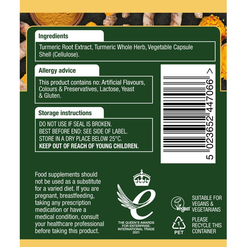 Natures Aid Turmeric 8200mg (High Potency)