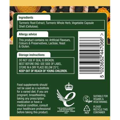 Natures Aid Turmeric 8200mg (High Potency)