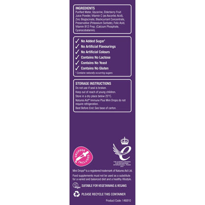 Natures Aid Mini Drops Immune Plus 50ml