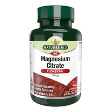 Natures Aid Magnesium Citrate Capsules 60 Capsules