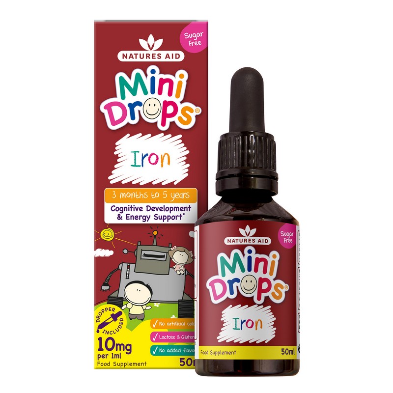 Natures Aid Mini Drops Iron 50ml