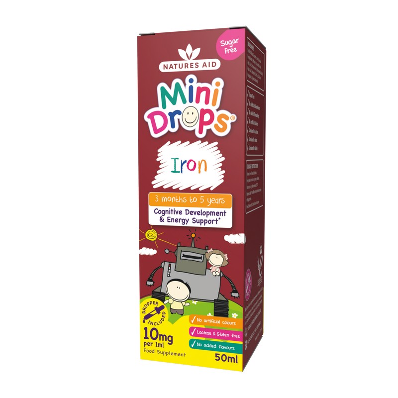 Natures Aid Mini Drops Iron 50ml