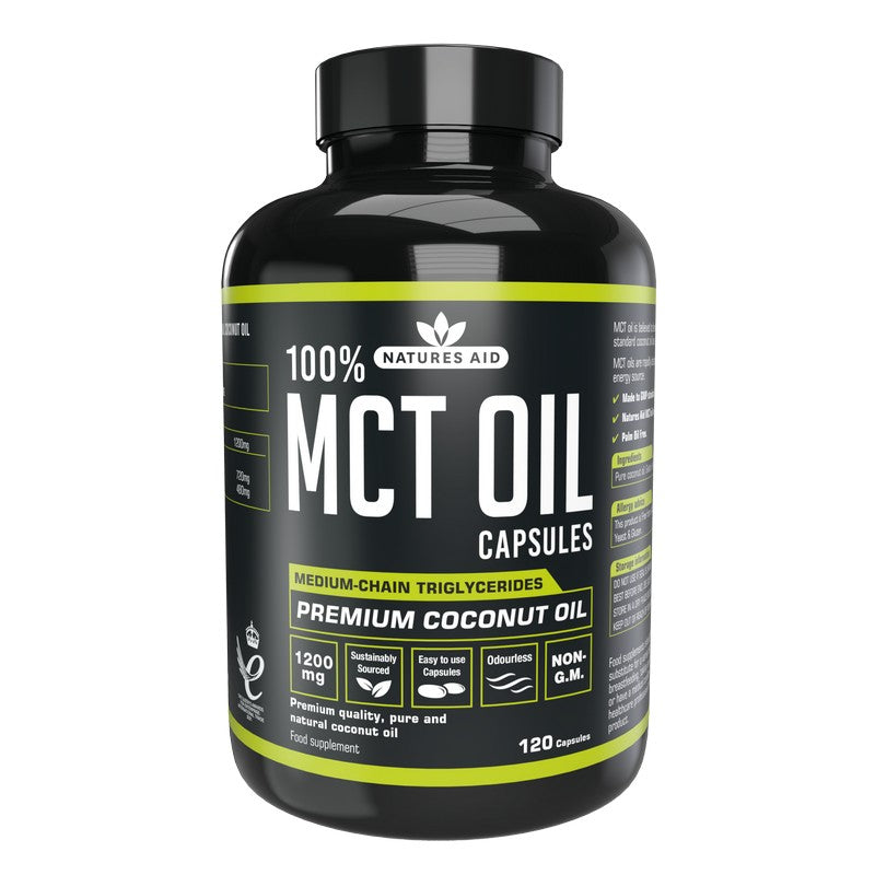 Natures Aid MCT Oil Capsules 120 Softgels