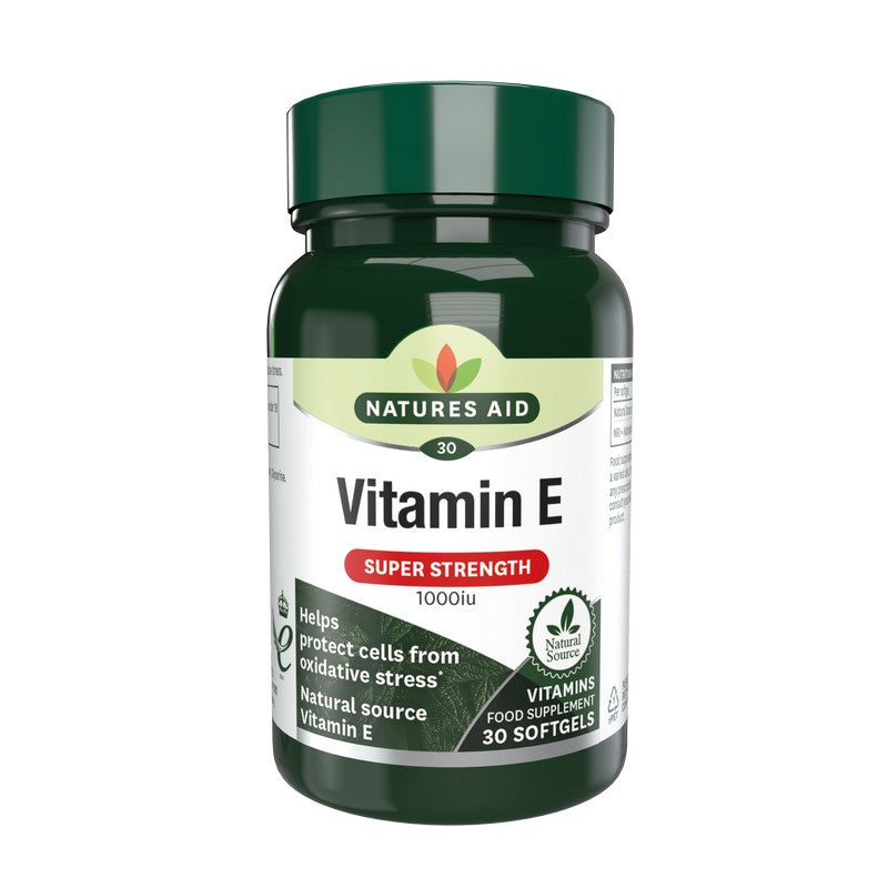 Natures Aid Vitamin E 1000iu Natural Form 30 Softgels
