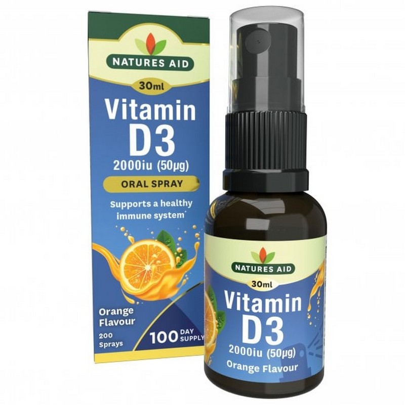 Natures Aid Vitamin D3 Daily Oral Spray 30 ml