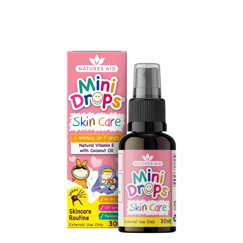 Natures Aid Mini Drops Skin Care (Vitamin E Oil) Spray 30ml
