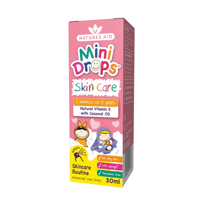 Natures Aid Mini Drops Skin Care (Vitamin E Oil) Spray 30ml