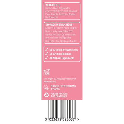 Natures Aid Mini Drops Skin Care (Vitamin E Oil) Spray 30ml