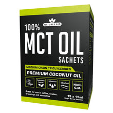 Natures Aid Pure MCT Oil Liquid 15 x 15ml Sachets
