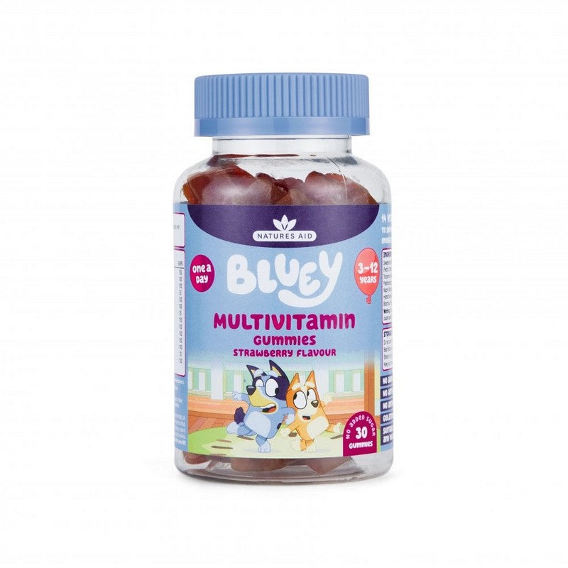 Natures Aid Bluey Gummies Multivitamin (Strawberry Flavour) 30 Gummies