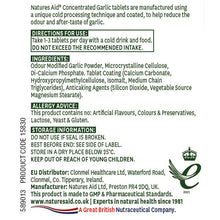 Natures Aid Garlic concentrated 2000ug Allicin 90 Tablets