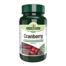 Natures Aid Cranberry 200mg (5000mg equiv)