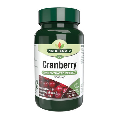 Natures Aid Cranberry 200mg (5000mg equiv)