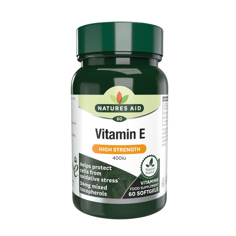Natures Aid Vitamin E 400iu Natural Form 60 Softgels