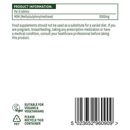 Natures Aid MSM 1000mg 90 Tablets