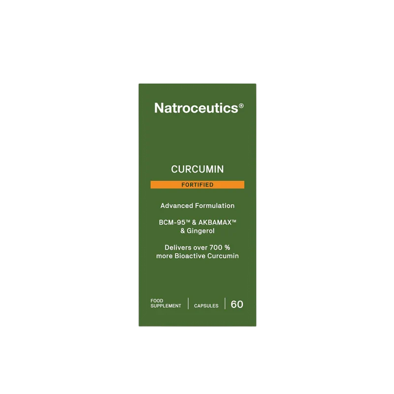 A green rectangular product box for Natroceutics Berberine Complex, featuring white text and an orange accent bar, centered on a plain white background.