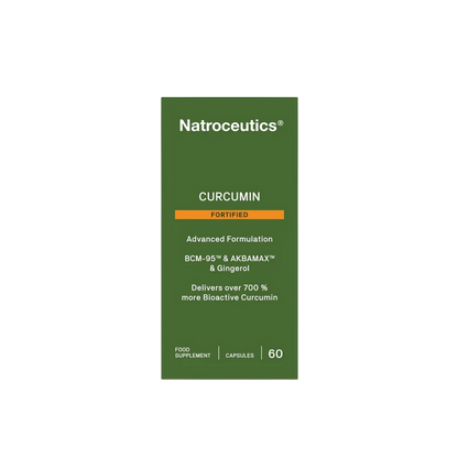 A green rectangular product box for Natroceutics Berberine Complex, featuring white text and an orange accent bar, centered on a plain white background.