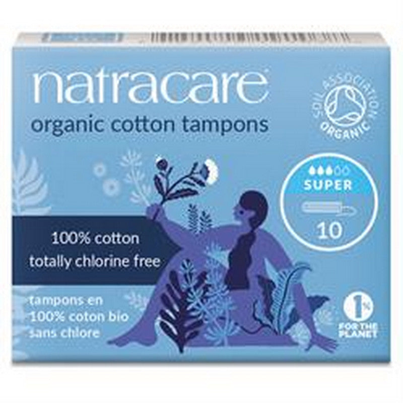 Organic Non-Applicator Tampons Super