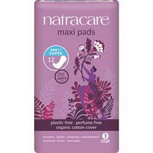 Natracare Natural Maxi Pads Super  12 Pads