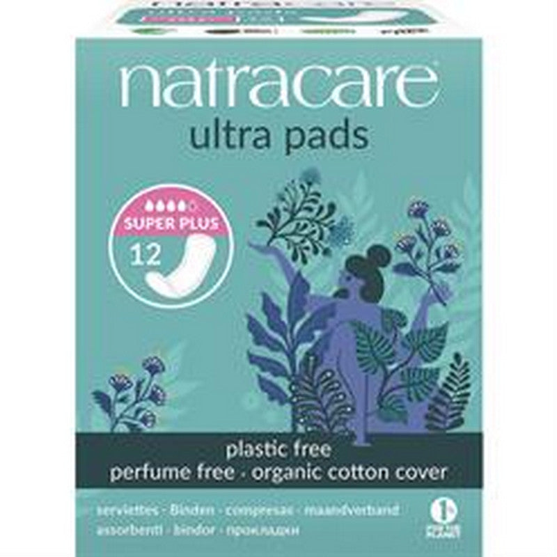 Natracare Natural Ultra Pads Super Plus  12 Pieces