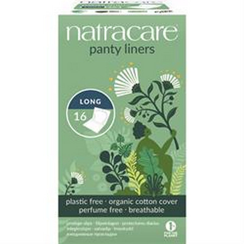 Natracare Panty Liner Long Wrapped  16 Pieces