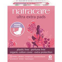 Natracare Ultra Extra Pads Long With Wings  8 Pads