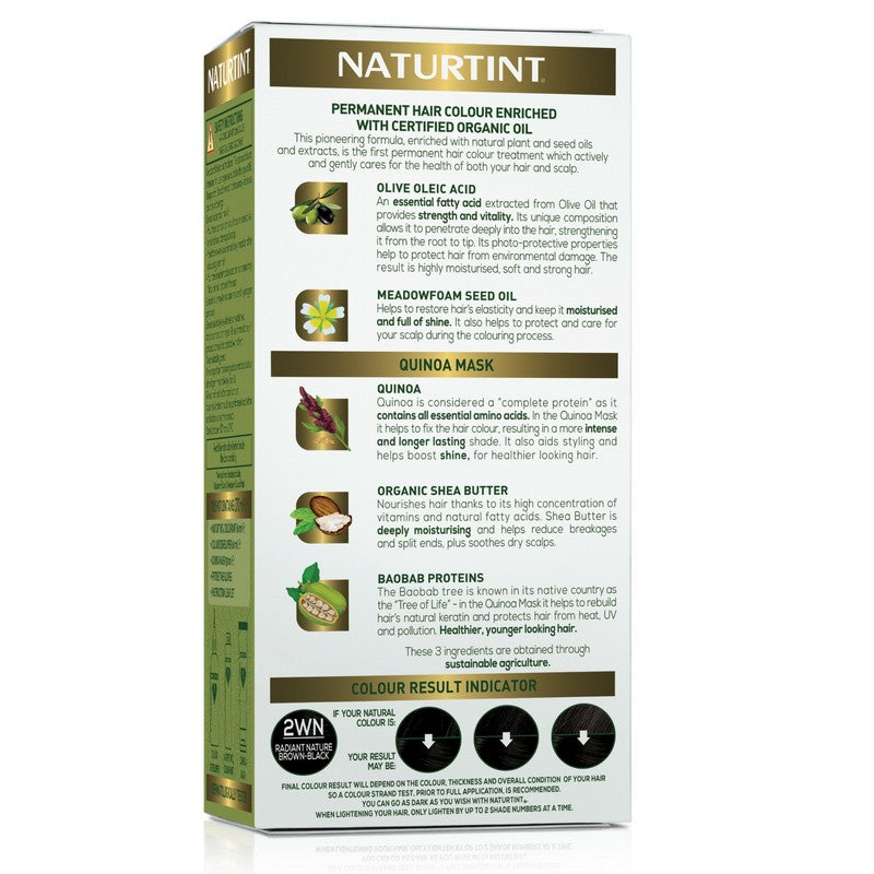 Naturtint Permanent 2WN Radiant Nature Brown Black 170ml