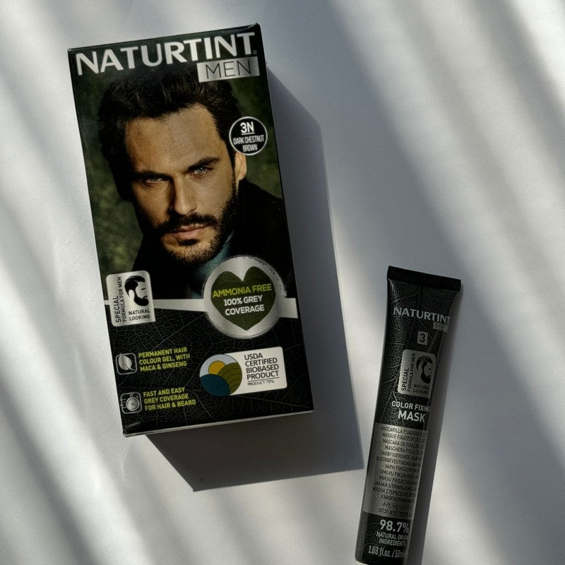 Naturtint Men Permanent Hair Colour Gel 3N Dark Chestnut Brown 170ml