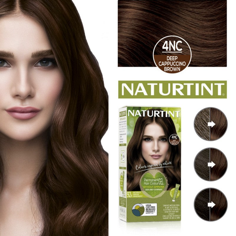Naturtint Permanent 4NC Deep Cappuccino Brown 170ml