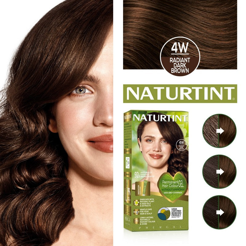 Naturtint Permanent 4W Radiant Dark Brown 170ml