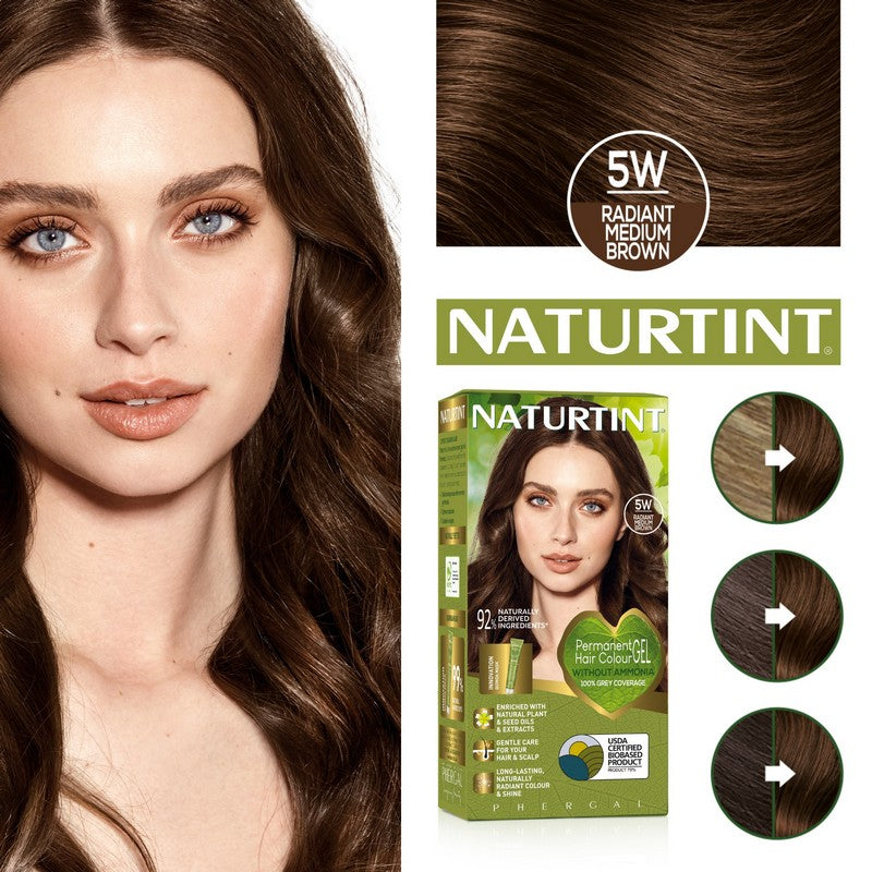 Naturtint Permanent 5W Radiant Medium Brown 170ml