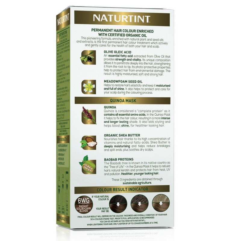 Naturtint Permanent 6WG Radiant Golden Dark Blonde 170ml