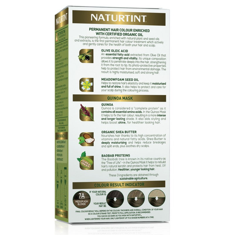 Naturtint Permanent 7A Medium Ash Blonde 170ml