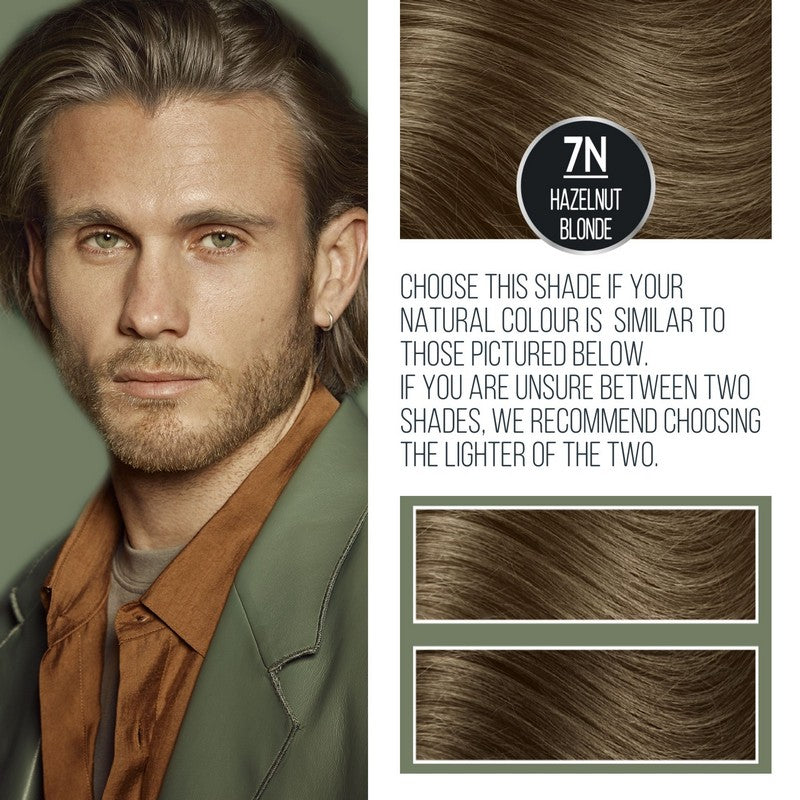 Naturtint Men Permanent Hair Colour Gel 7N Hazelnut Blonde 170ml