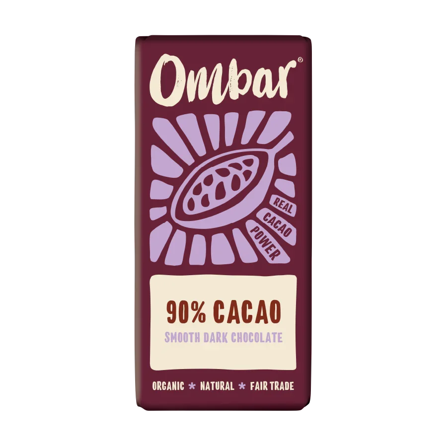 Ombar 90% Cacao Dark Chocolate Bar