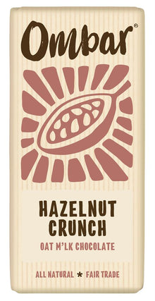Ombar Oat M'lk Hazelnut Crunch Chocolate Bar 70g
