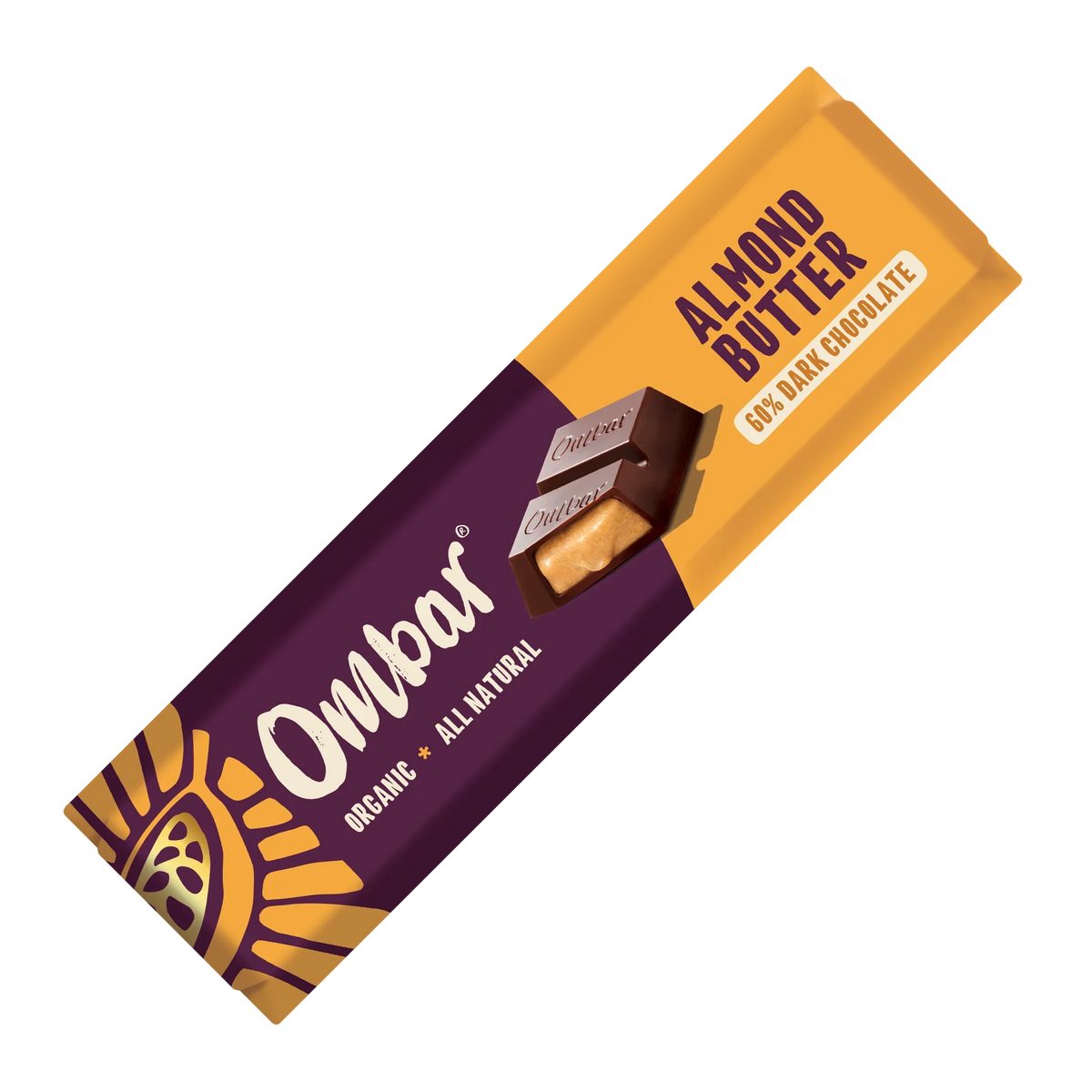 Ombar Almond Butter Filled Chocolate Bar 42g