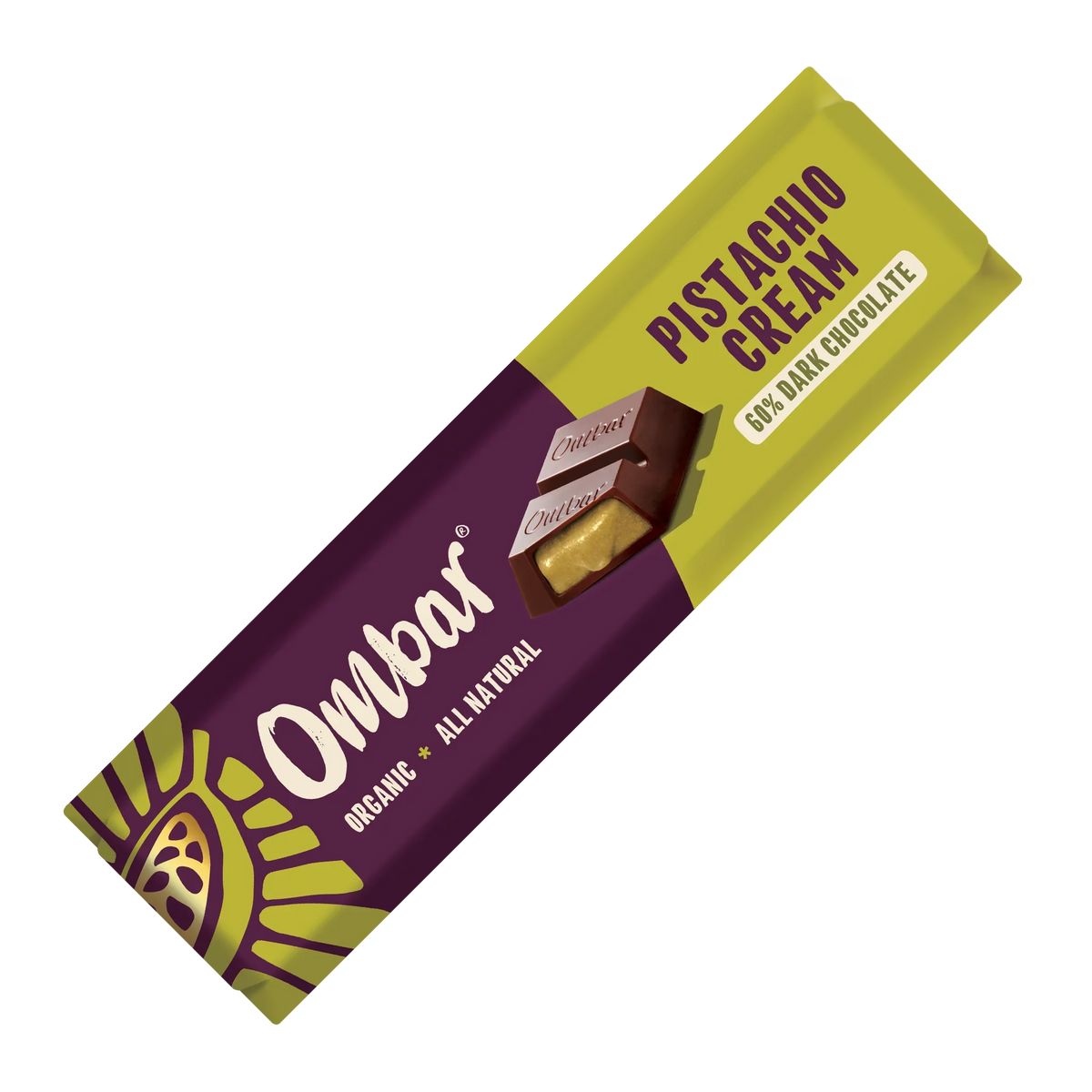 Ombar Pistachio Cream Chocolate Bar 42g