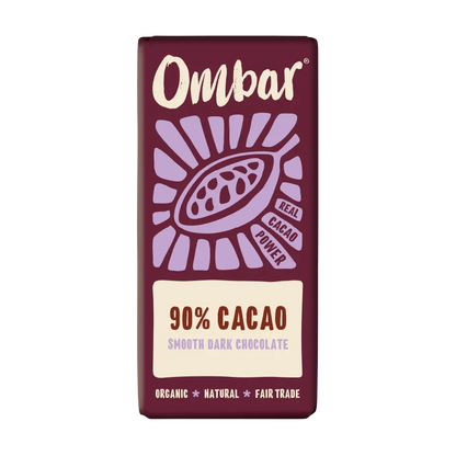 Ombar 90% Cacao Dark Chocolate Bar