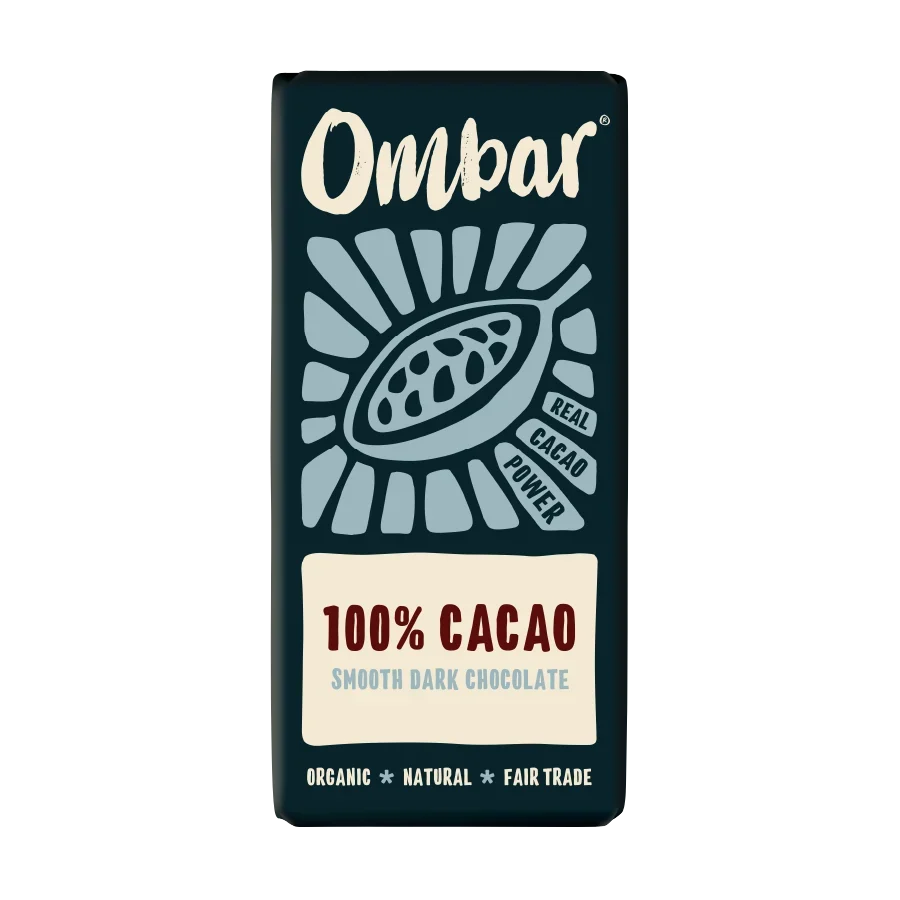 Ombar 100% Cacao Organic Vegan Dark Chocolate 70g