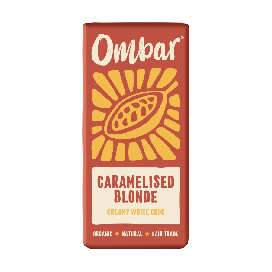 Ombar Blonde Caramelised White Choco Bar 70g