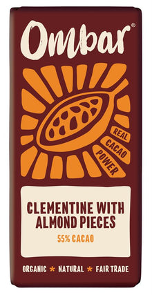 Ombar Clementine with Almond Pieces Chocolate Bar 70g