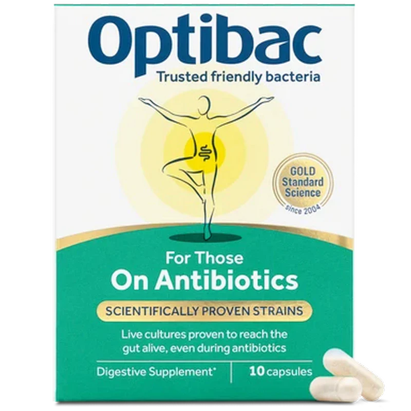 Optibac Probiotics For Those on Antibiotics 10 Capsules