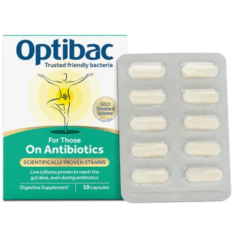 Optibac Probiotics For Those on Antibiotics 10 Capsules