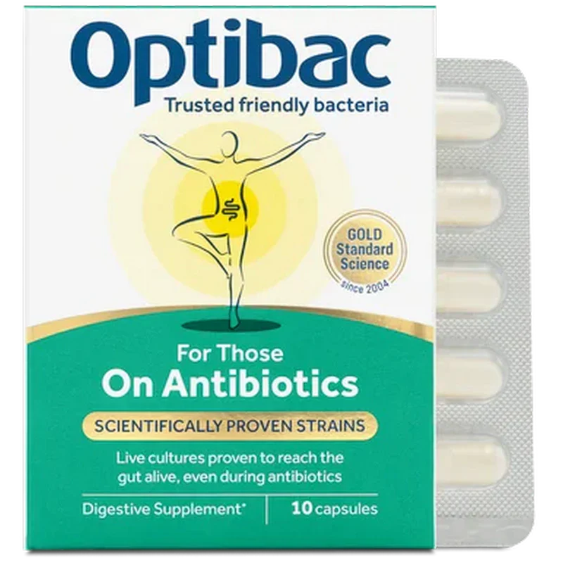 Optibac Probiotics For Those on Antibiotics 10 Capsules
